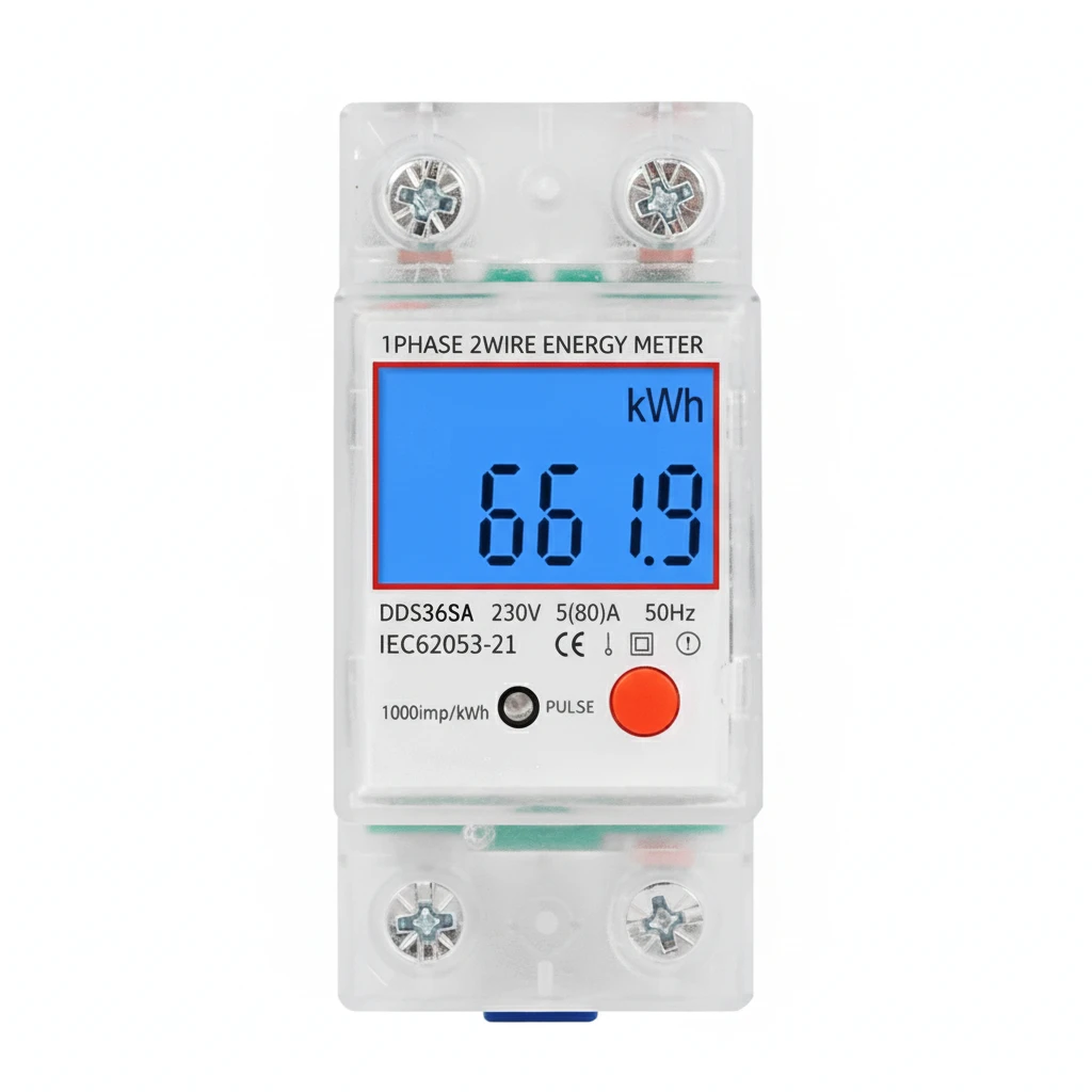 NANSHINE Single Phase Din Rail KWh Meter for Residential Power Monitoring
